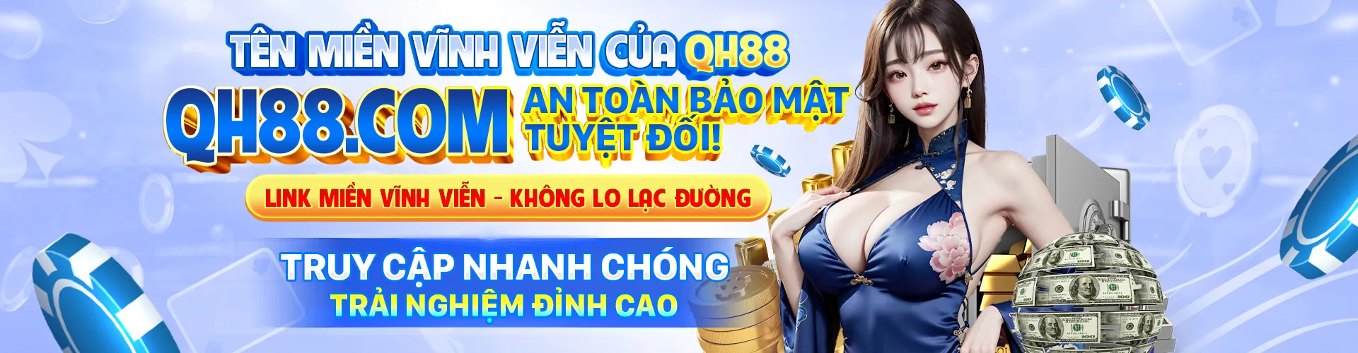 Hình ảnh banner chính hiển thị một khung cảnh sòng bạc trực tuyến hoặc sân vận động thể thao sôi động