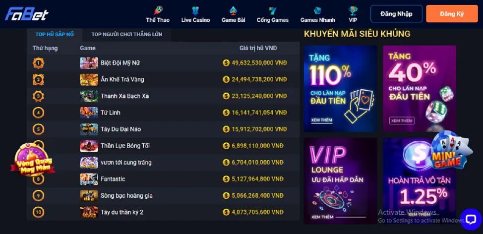 Nổ hũ online